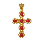 Ciondolo - 18 carati Oro giallo Corallo