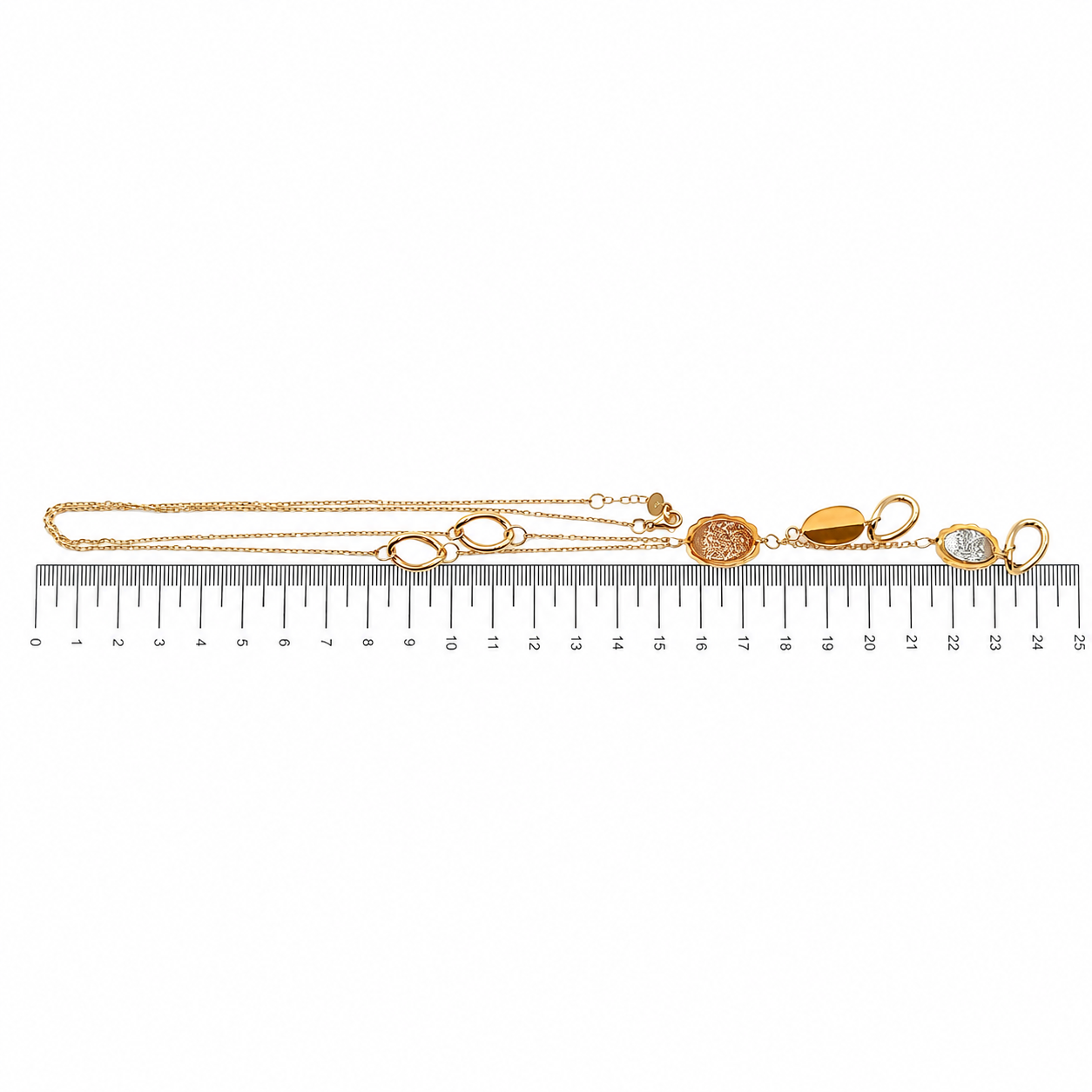 Collana in Oro giallo, Oro rosa, Oro bianco 18 carati