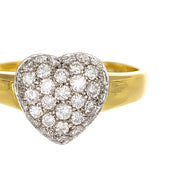 Anello - 18 carati Oro bianco, Oro giallo - 0.35ct. tw. Diamante (Naturale)