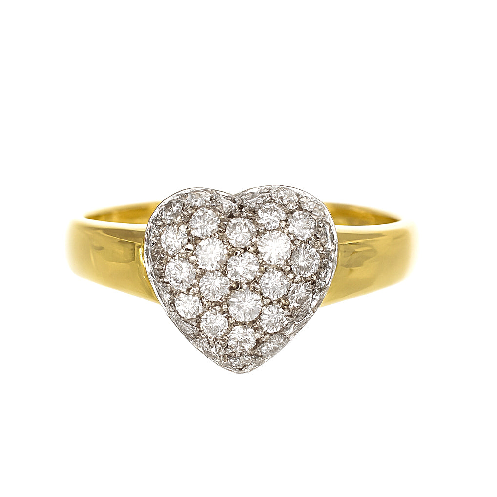 Anello - 18 carati Oro bianco, Oro giallo - 0.35ct. tw. Diamante (Naturale)