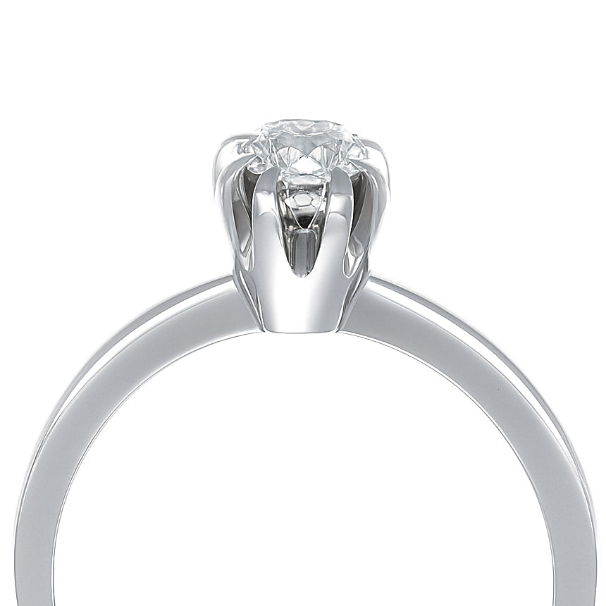 Anello - 18 carati Oro bianco - 0.41ct. tw. Diamante (Naturale)