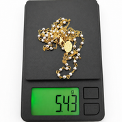 Collana - 18 carati Oro giallo, Oro bianco - Made in Italy - Handmade
