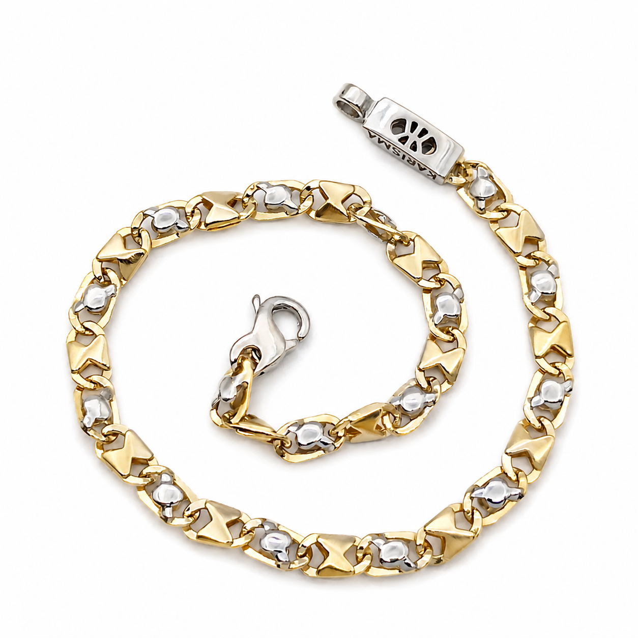 Bracciale - 18 carati Oro giallo, Oro bianco - Made in Italy