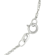 Collana con ciondolo - 18 carati Oro bianco - Perla