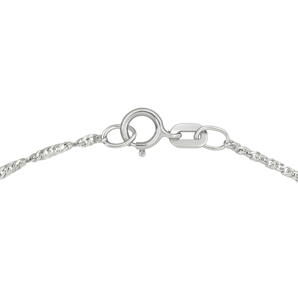 Collana con ciondolo - 18 carati Oro bianco - Perla