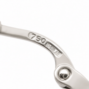 Orecchini - 18 carati Oro bianco - Made in Italy - Handmade
