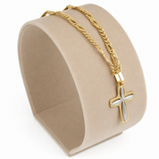 Collana con ciondolo - 18 carati Oro giallo, Oro bianco - Made in Italy - Handmade