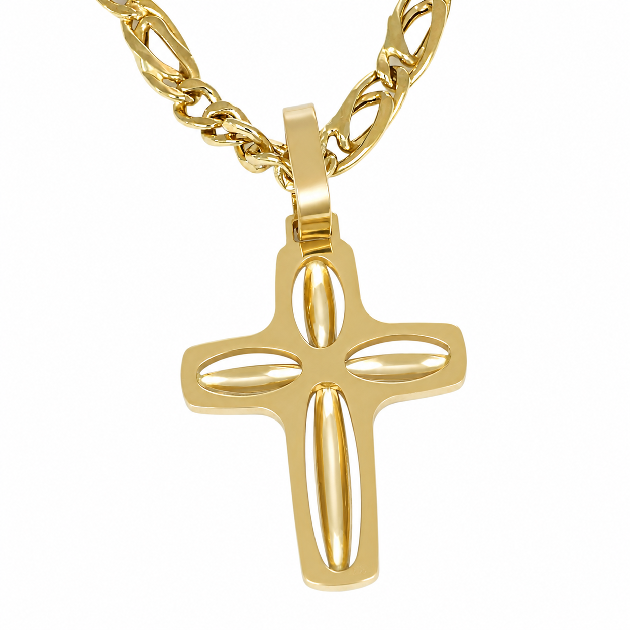 Collana con ciondolo - 18 carati Oro giallo, Oro bianco - Made in Italy - Handmade