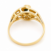 Anello - 18 carati Oro giallo - 0.88ct. tw. Zaffiro - Diamante - Made in Italy - Handmade