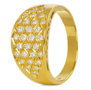 Anello - 18 carati Oro giallo - 0.90ct. tw. Diamante (Naturale)