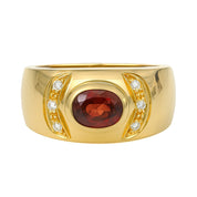 Anello - 18 carati Oro giallo - 1.48ct. tw. Rubino - Diamante