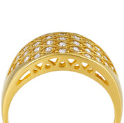 Anello - 18 carati Oro giallo - 0.90ct. tw. Diamante (Naturale)