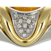 Anello - 18 carati Oro bianco, Oro giallo - 0.11ct. tw. Diamante (Naturale)