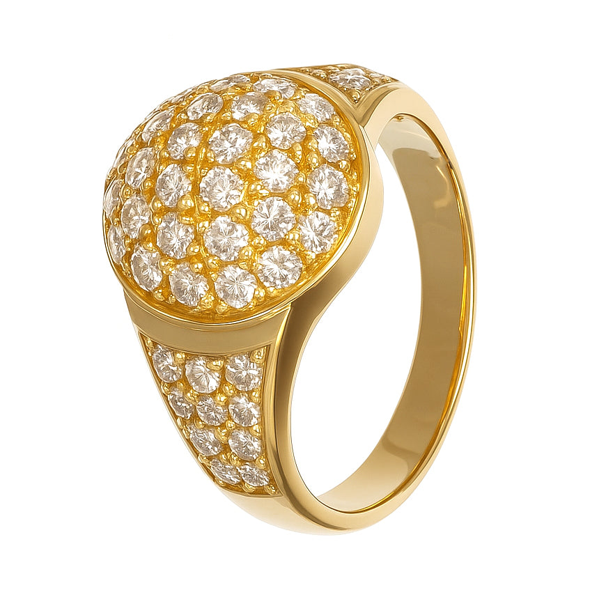 Anello - 18 carati Oro giallo - 0.83ct. tw. Diamante (Naturale)