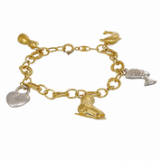 Bracciale - 18 carati Oro giallo, Oro bianco - Handmade - Made in Italy