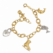 Bracciale - 18 carati Oro giallo, Oro bianco - Handmade - Made in Italy