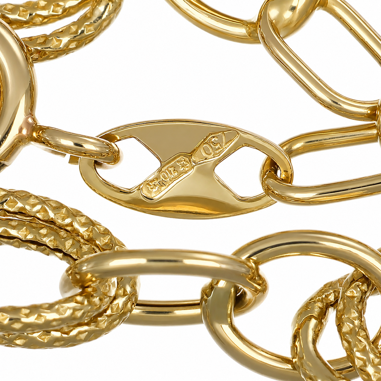 Bracciale - 18 carati Oro giallo, Oro bianco - Handmade - Made in Italy