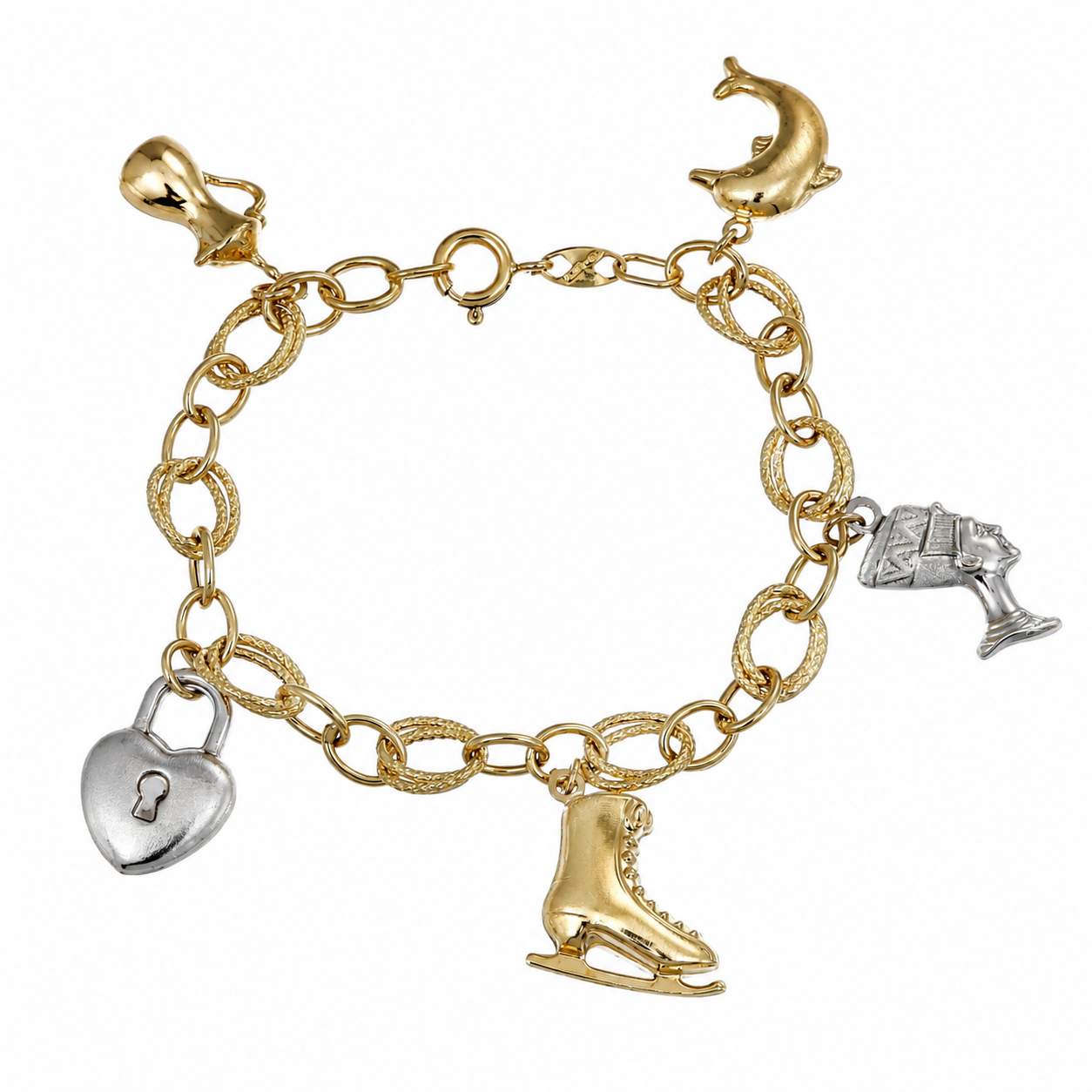 Bracciale - 18 carati Oro giallo, Oro bianco - Handmade - Made in Italy
