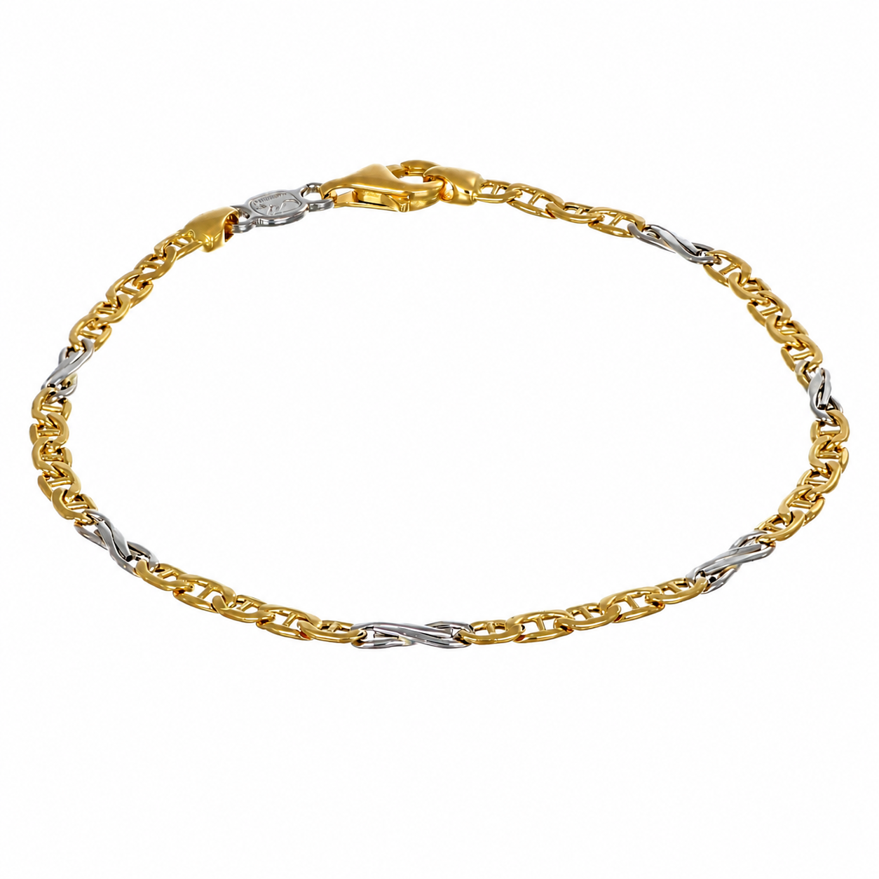 Bracciale - 18 carati Oro giallo, Oro bianco - Handmade - Made in Italy