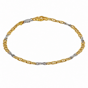 Bracciale - 18 carati Oro giallo, Oro bianco - Handmade - Made in Italy