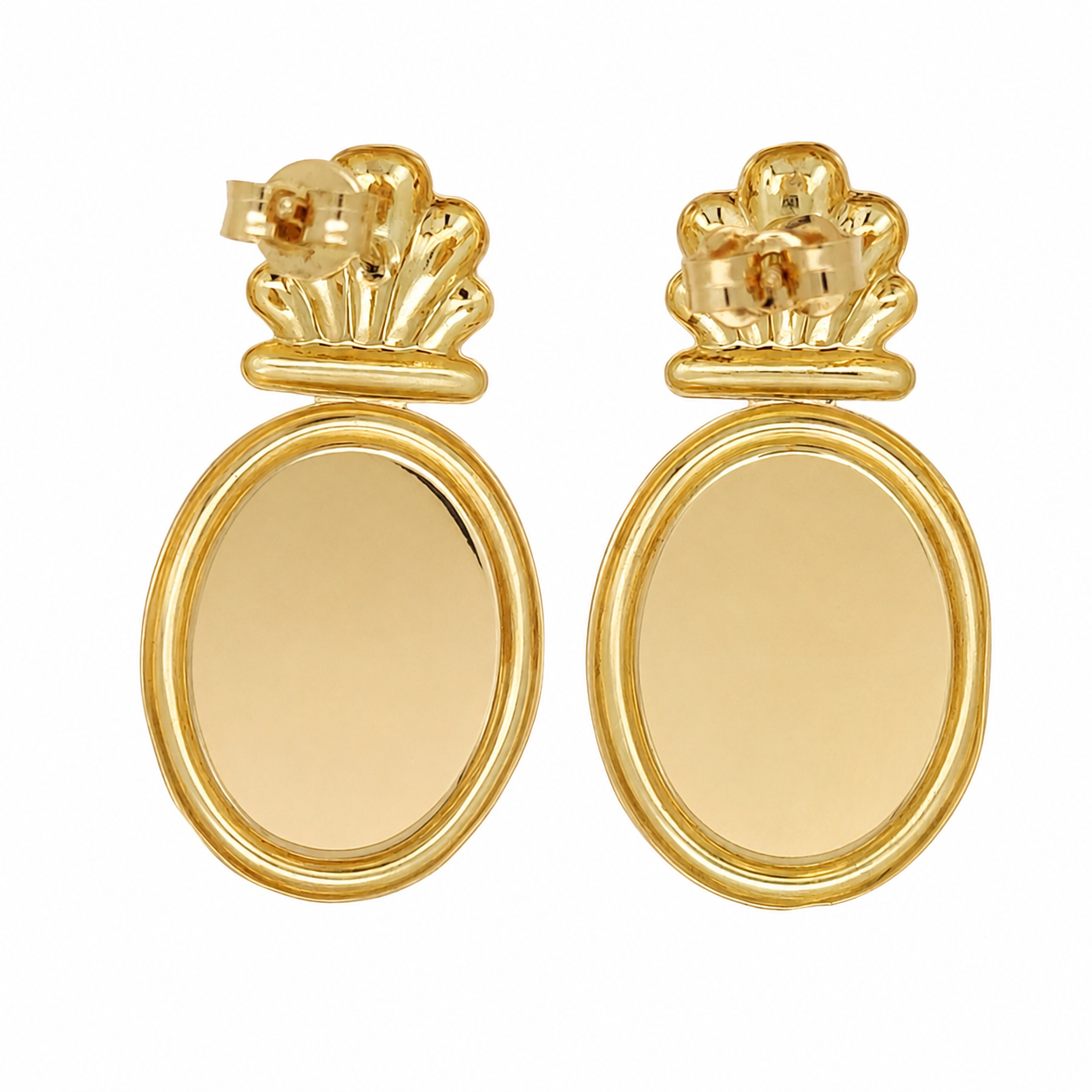 Orecchini - 18 carati Oro giallo - Made in Italy - Handmade