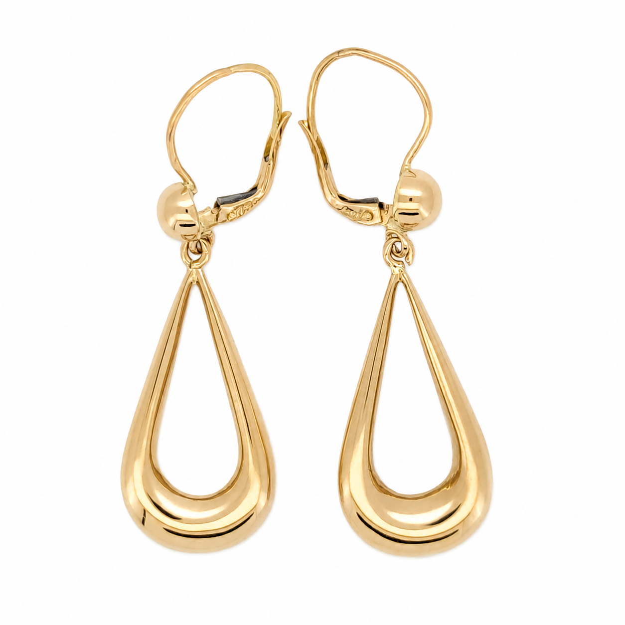 Orecchini - 18 carati Oro giallo - Made in Italy - Handmade