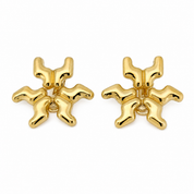 Orecchini - 18 carati Oro giallo - Made in Italy - Handmade