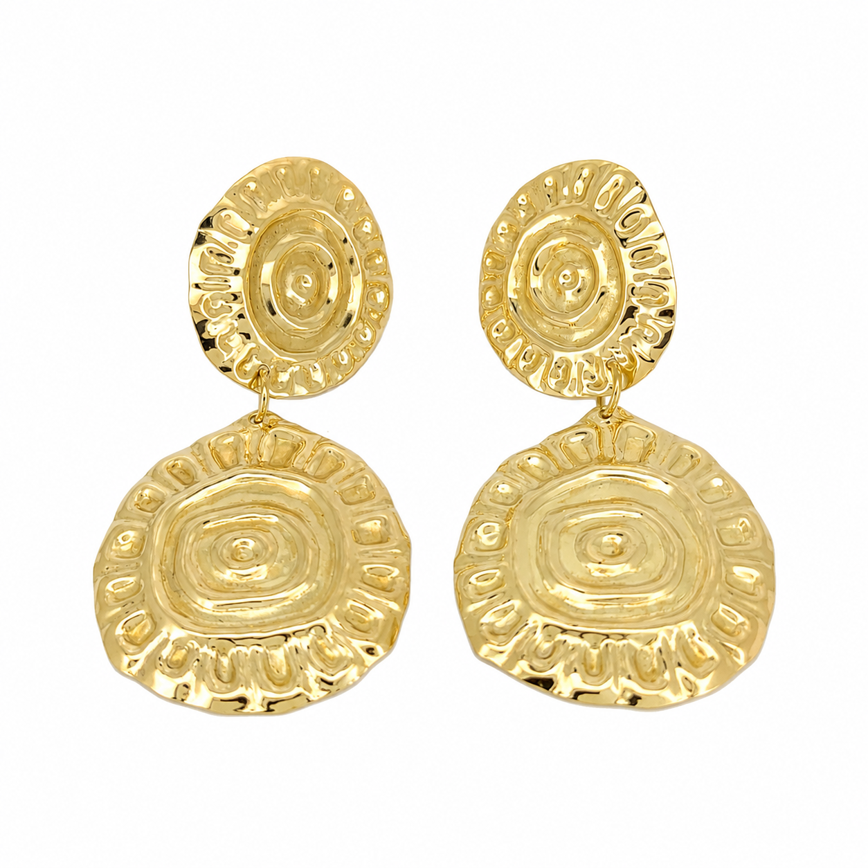 Orecchini - 18 carati Oro giallo - Made in Italy - Handmade