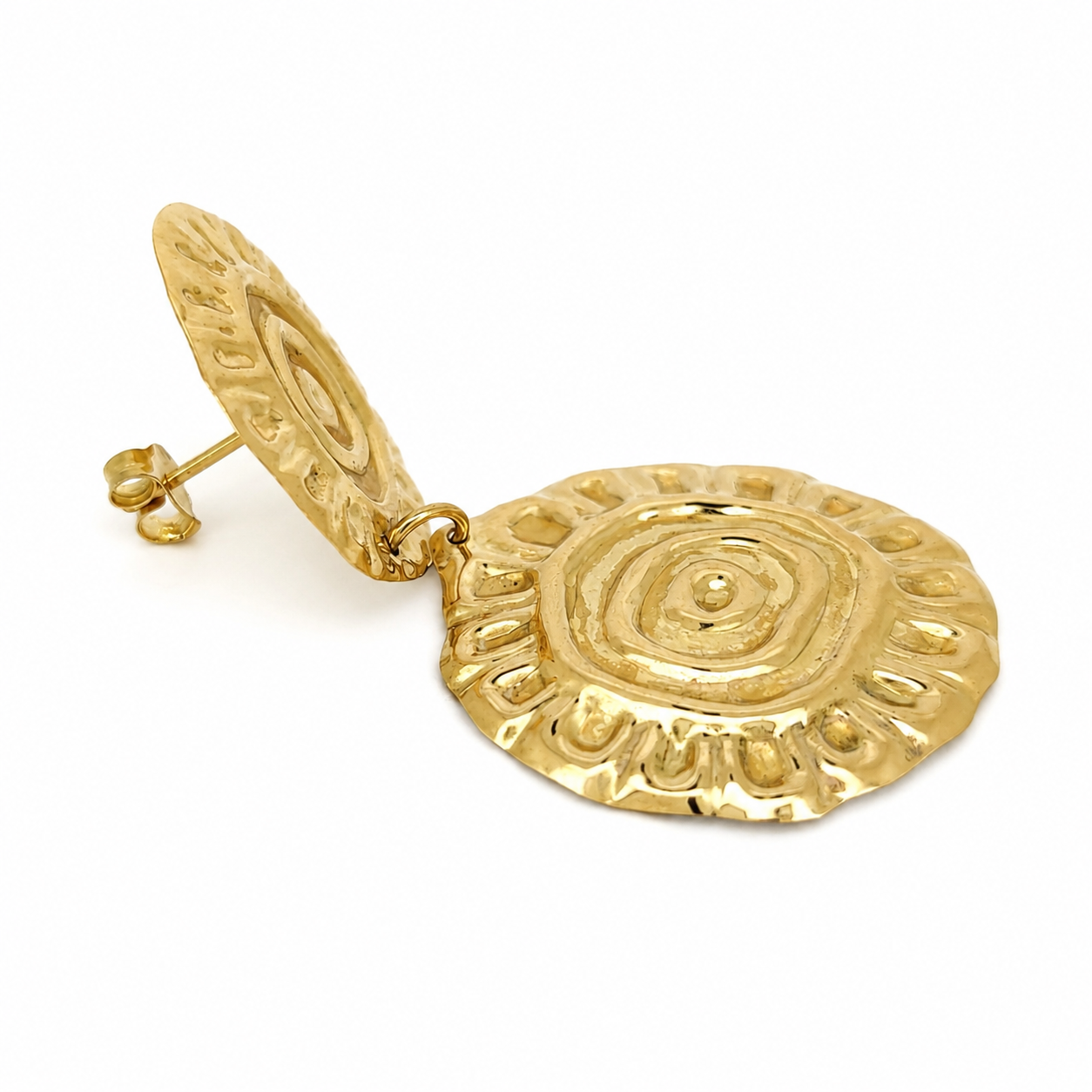 Orecchini - 18 carati Oro giallo - Made in Italy - Handmade