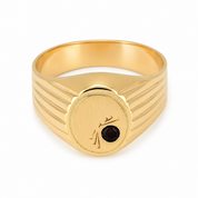 Anello - 18 carati Oro giallo - 0.04ct. tw. Rubino - Made in Italy - Handmade
