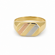 Anello - 18 carati Oro bianco, Oro giallo, Oro rosa - Made in Italy - Handmade