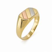Anello - 18 carati Oro bianco, Oro giallo, Oro rosa - Made in Italy - Handmade