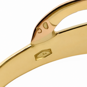 Anello - 18 carati Oro giallo, Oro bianco - 0.43ct. tw. Zaffiro - Diamante - Made in Italy - Handmade