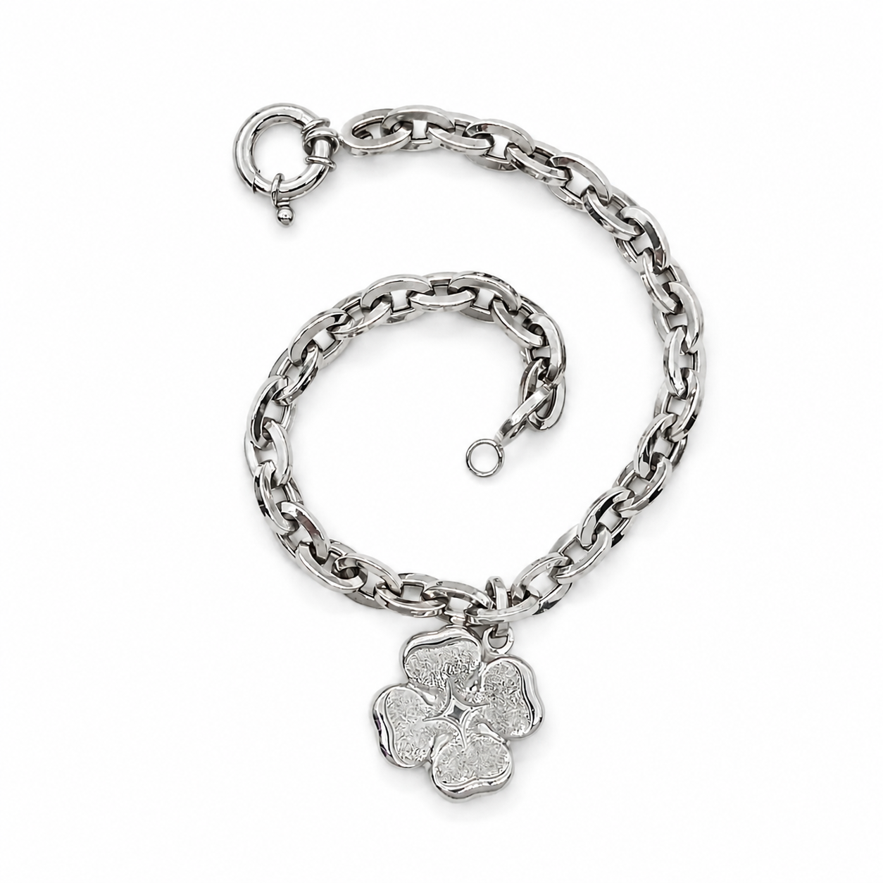 Bracciale - 18 carati Oro bianco - Made in Italy - Handmade