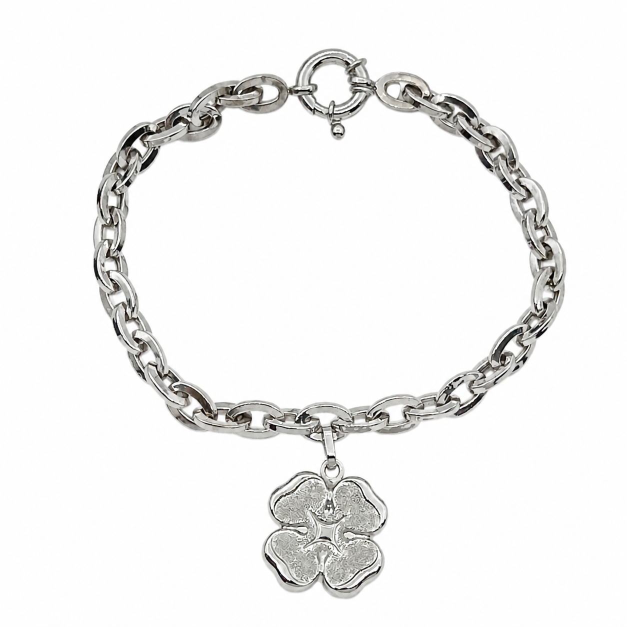 Bracciale - 18 carati Oro bianco - Made in Italy - Handmade