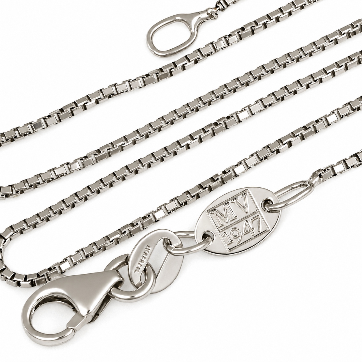 Collana con ciondolo - 18 carati Oro bianco - 0.25ct. tw. Diamante (Naturale) - Made in Italy - Handmade