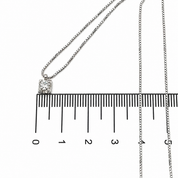 Collana con ciondolo - 18 carati Oro bianco - 0.25ct. tw. Diamante (Naturale) - Made in Italy - Handmade