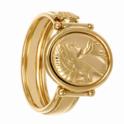 Anello - 18 carati Oro giallo - Made in Italy - Handmade