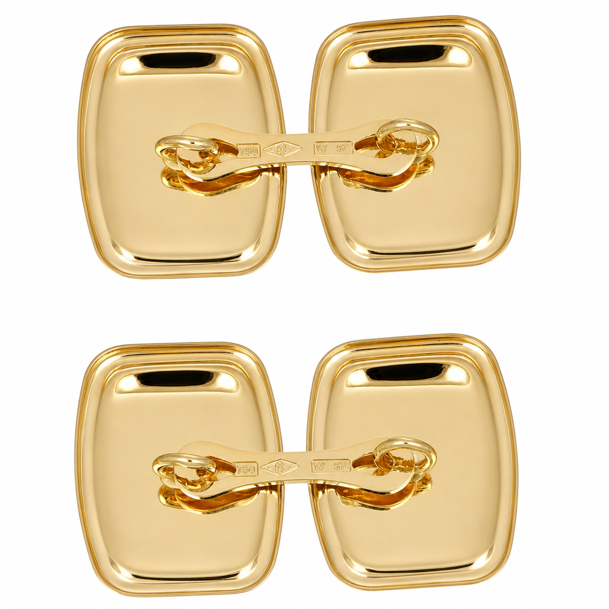 Gemelli - 18 carati Oro giallo - Made in Italy - Handmade