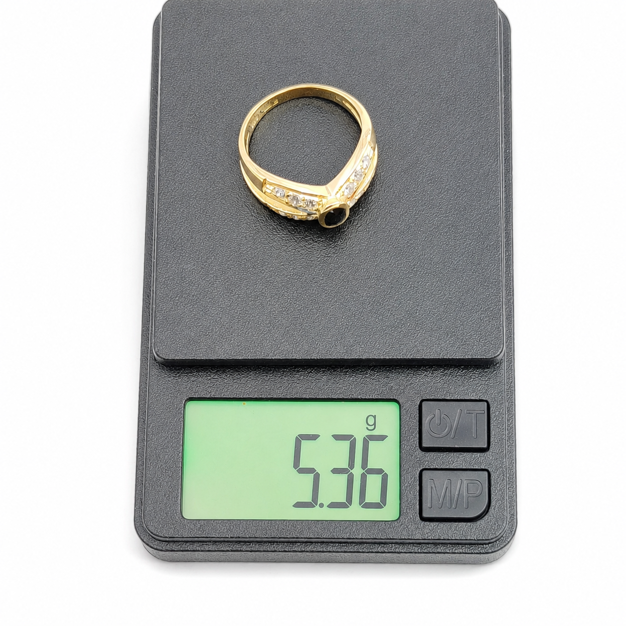 Anello - 18 carati Oro giallo - 0.86ct. tw. Zaffiro - Diamante - Made in Italy - Handmade