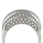 Anello - 18 carati Oro bianco - 0.52ct. tw. Diamante (Naturale)