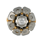 Anello - 18 carati Argento, Oro giallo - 0.34ct. tw. Diamante (Naturale)