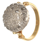 Anello in Oro giallo 18 carati e Argento 800 - Diamanti da 0.64 Ct tot