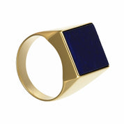 Anello - 18 carati Oro giallo - 15.00ct. tw. Lapislazzuli