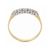 Anello - 18 carati Oro bianco, Oro giallo - 0.175ct. tw. Diamante (Naturale)