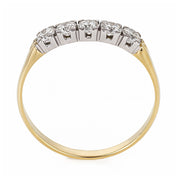 Anello - 18 carati Oro bianco, Oro giallo - 0.175ct. tw. Diamante (Naturale)