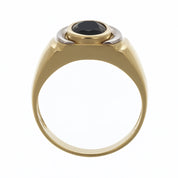 Anello - 18 carati Oro giallo, Oro bianco - 1.25ct. tw. Zaffiro