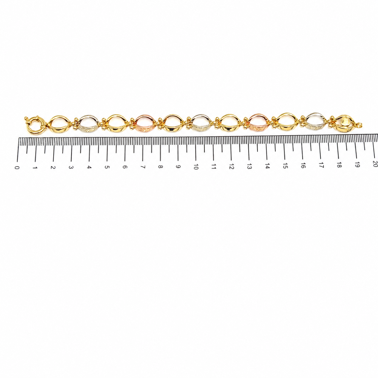 Bracciale - 18 carati Oro bianco, Oro giallo, Oro rosa - Made in Italy - Handmade
