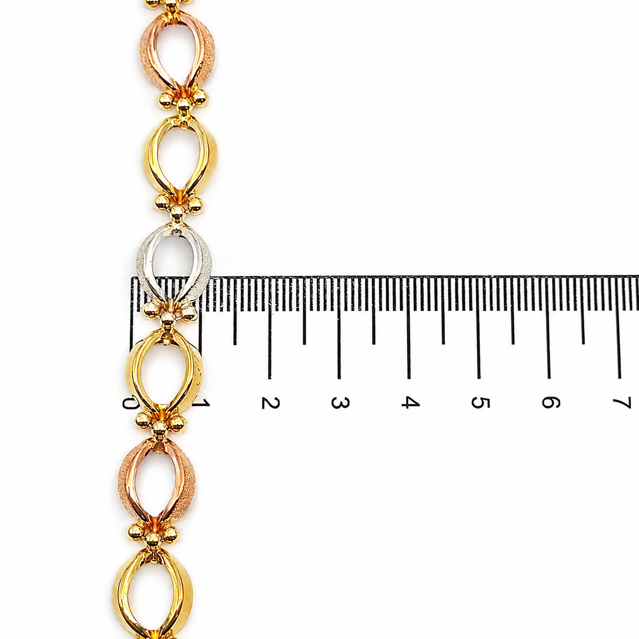 Bracciale - 18 carati Oro bianco, Oro giallo, Oro rosa - Made in Italy - Handmade