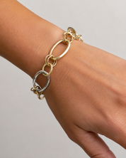 Bracciale - 18 carati Oro bianco, Oro giallo - Made in Italy - Handmade